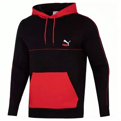 Puma Colorblock Knitted Pullover Sweatshirt Casual Sports Sweatshirt