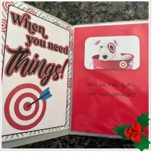 University Student Survival Gift Card Album, Gift Card Album, Softcover Perfect Binding, University Student Gift Album, Spiral Bound Gift Card Album - Red - View 1
