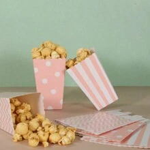 Set de 12 cajas de regalo con diseño de caja de palomitas, suministros de repostería, obsequios para fiestas, cajas para caramelos, envasado de chocolate, regalos para fiestas, decoraciones de cumpleaños, decoraciones de boda, suministros para fiestas - Multicolor - Ver 7