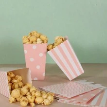 Set de 12 cajas de regalo con diseño de caja de palomitas, suministros de repostería, obsequios para fiestas, cajas para caramelos, envasado de chocolate, regalos para fiestas, decoraciones de cumpleaños, decoraciones de boda, suministros para fiestas - Multicolor - Ver 1