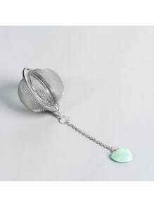 1-10pcs Natural Amethyst, Rose Quartz, Red Jade, Tiger Eye, Black Obsidian Tea Infuser, 304 Stainless Steel Tea Strainer, Tea Infuser Basket With Chain For Loose Leaf Tea, Teapot, Cooking - Multicolor - View 9