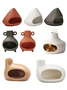 1个陶瓷香炉，圣木香炉架，秘鲁鼠尾草燃烧盘，陶瓷香炉，适用于冥想、瑜伽和家居装饰，生日、毕业、圣诞节装饰，房间装饰，圣诞礼物 - 彩色 - 查看 4