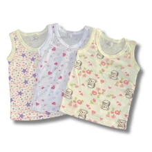 Kit 3 Regata Camiseta Bebê 100% Algodão Algodão Menino Menina Verão Calor