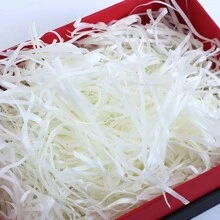 Gift Box Filler: Decorative Paper, Raffia Grass, For Christmas Gift Boxes, Candy Boxes, Fruit Boxes, Decorations - White - View 3