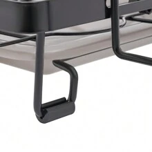 2 Tier Dish Drying Rack For Kitchen, Foldable Dish Drying Rack, Dish Drying Rack - Black - View 9