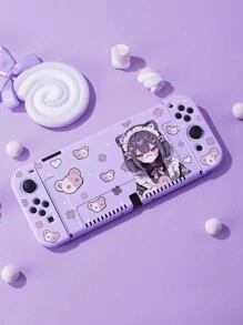 1st Ghost Anime Girl beschermhoes compatibel met Switch Oled/Switch NS/Switch Lite, de beschermhoes is stofdicht en krasbestendig, gemakkelijk mee te nemen