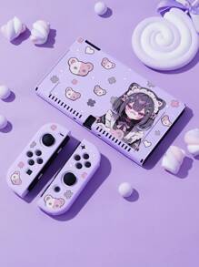 1st Ghost Anime Girl beschermhoes compatibel met Switch Oled/Switch NS/Switch Lite, de beschermhoes is stofdicht en krasbestendig, gemakkelijk mee te nemen