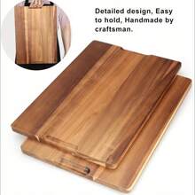 1pc 13.0inX9.06in Rosewood Wooden Cutting Board, Butcher Board, Tray With Juice Groove, Suitable For Cooked Food, Vegetables, Fish, Meat, Cheese, Outdoor Camping, Essential For Home Kitchen