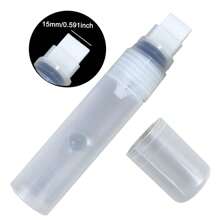 Refillable Paint Pen Empty Marker [1mm-15mm], Clear White Acrylic Permanent Empty Paint Marker, Fillable Paint Pens For Rock Painting, Ceramics, Glass, Graffiti, Stone, Art, And DIY Back To School
