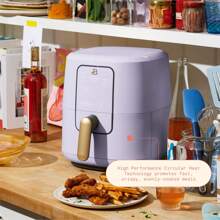 The 6 Qt Air Fryer With TurboCrisp Technology And Touch-Activated Display, White Icing By Drew Barrymore - 寶藍色 - 查看 2