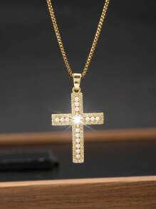 1 条女士珍珠项链乳白色圆形珍珠颈链精致珍珠项链女士珠宝礼物 - 彩色 - 查看 1