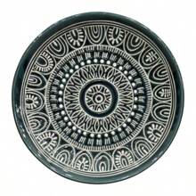 12-Piece Dinnerware Set Dishes Dinner Teal Medallion Plates Bowls Kitchen NEW - 1 - View 5