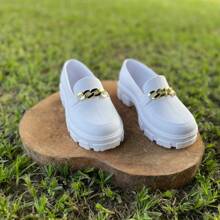 Women's Tractor Moccasin Shoe Lightweight Comfortable Stylish 34 To 40 - Felp Comercio - 白色 - 查看 6