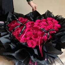 1 套情人节花束心形造型器插花支架花束支架花艺布置工具造型器，爱心花 DIY 花瓶配花束包装材料和配件 - 白色 - 查看 11