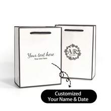 10pcs/20pcs Small Size 12x5.7x16cm Custom Kraft Paper Gift Bags, Mini Paper Bags, Packaging Bags Suitable For Gifts, Souvenirs, Fragrance Packaging, Party, Wedding, Holiday, Small Business