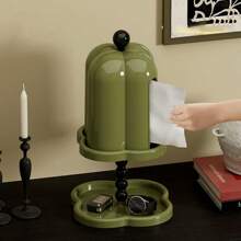 Portafazzoletti da scrivania, elegante portafazzoletti per soggiorno e bagno, senza montaggio, stile vintage, portafazzoletti multifunzionale