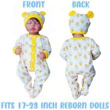Ropa para muñecas Reborn de 17 a 23 pulgadas, accesorios de ropa para muñecas de 17 a 23 pulgadas, ropa para bebés[Juego de 6 piezas Little Lion]Regalos navideños para niños Navidad - Multicolor - Ver 4