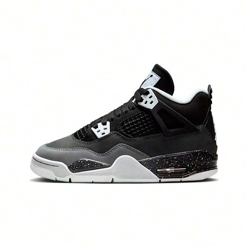 Nike Air Jordan 4 Fear Grigio Nero Ragazzi Donna