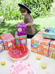 500 sztuk/rolka Styl urodzinowy Przyjęcie Samoprzylepne naklejki, Nadaje się do tortu, prezentów, banerów, etykiet, naklejek uszczelniających, kart, pudełek, dekoracji imprezowych DIY, Wodoodporne etykiety PVC bez kleju