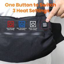 & Cyber Monday - Hand Warmers Rechargeable, Portable Hand Warmer Pouch With 10000mAh Power Bank, Electric Heated Hand Muff With 3 Heat Modes, Golf Hand Warmer Pouch For Winter, Camping, Hunting, Xmas Gifts - 黑色 - 查看 4