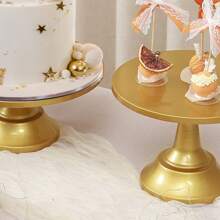 6PCS Cake Stand Set, Gold Metal Cake Stands For Party, Dessert Table Display Set, 3 Size Round Cake Pedestal Stand With Cupcake Risers Stands, Dessert Cake Holders For Weddings, Birthday, Baby Shower - Vàng - Xem 8