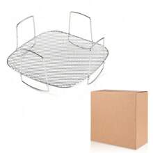 1/3/6 Pcs Air Fryer Round Racks, Stackable Racks, Dehydrator Racks, Drip Tray, Roasting Racks, Food Frying Basket Accessories Set For BBQ Grill & Air Fryer