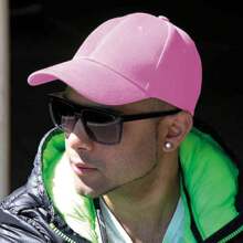 Result Unisex Core Memphis 6 Panel Baseball Cap (Pink) - 100% Cotton - 粉色 - 查看 2