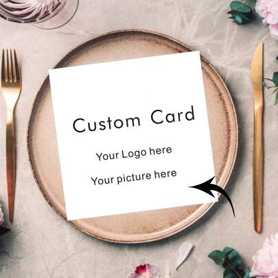 Cartões personalizados com seu logotipo ou foto - Cartões quadrados com texto - Cartões de agradecimento/casamento personalizados em papel com acabamento fosco - Design de cartão postal personalizável para eventos e celebrações: aniversários, inaugurações de casa, formaturas, cozinha, sala de jantar, quarto, escritório, sala de estar, casa, jardim, sala de chá, itens essenciais para casamento, decoração de casa e decoração, atmosfera natalina, renovação de outono.