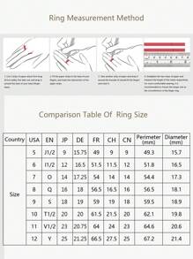 1Pc Sparkling Unique Cutting Design 925 Silver Couple Rings Plating 18K Gold Women Rings For Wedding And Daily Wear