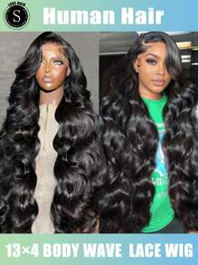 36Inch Discount Luxurious Body Wave 13x4 Lace Front Wig For Women - 180% Density, Pre-Plucked With Youngsters Hair & Natural Hairline, Brazilian Virgin Human Hair, Glueless Wig Band Human Hair Wig Glueless Human Hair Wig (Bob Wigs 8-16Inch)