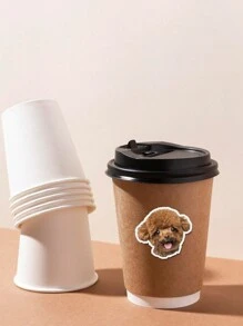 Custom Pet Stickers In Various Quantities And Sizes, Use Your Pet Photos, Customized Dog Stickers, Customized Cat Stickers, Dog Decals, Car Dog Stickers, Car Dog Decals, PVC Waterproof Seals, Reusable, High-Quality Adhesive, Fashionable, Modern, Customized, Personalized, Unique, Ideal Gift - Multicolor - View 3