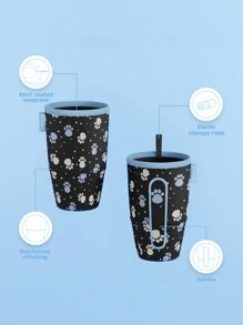 Meoky 3 Pack Reusable Sleeves untuk Es Kopi & Gelas Soda, Insulated Neoprene Sleeves untuk Minuman Dingin & Panas - Hitam - View 5