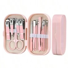14 Stücke Rosa, Blau, Grün Nagelpflege Set, Familie Heim Maniküre Werkzeuge Nagelschere Set, Nagelschneiderset