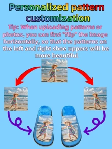 Customized Winter Slippers, Unisex, Personalized Pattern/Photo/Logo, Suitable As Halloween, Holiday, Gift For Family, Friends, Clients, Activities/Festivals, Beach, Hotel, Home