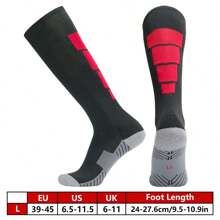 1 Paar dick gepolsterte Terry Hohe Fußball/Fußball Socken, Unisex Sport Socken für Aktivitäten wie Fechten, Reiten, Golf, American Football, Baseball, Skifahren