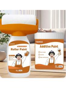 Rouleau de peinture murale 500g/bouteille, peinture latex. Grande capacité pour la réparation des taches et de la moisissure sur les murs de la maison. Avantage de la grande capacité - Notre kit de réparation de peinture murale de 500g offre une plus grande couverture pour les grands projets, réduisant ainsi le besoin de plusieurs applications.