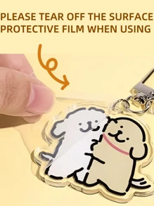 1 件亚克力可爱猫咪医生猫钥匙扣/护士猫钥匙扣/粉色蝴蝶结猫钥匙扣/爱心猫钥匙扣/时髦猫钥匙扣：可爱搞笑表情包悲伤哭泣小猫头亚克力钥匙扣/包包装饰配件，可用作包包礼物、珠宝爱好者、包包吊饰、挂绳、钥匙扣，非常适合男朋友、女朋友、家庭成员、派对回礼、动物主题手机装饰等。汽车配件学校动物哥特 Y2k - 彩色 - 查看 3