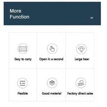 Folding Stool Portable Telescoping Seat Camping Retractable Adjustable UK NEW - Black - View 3