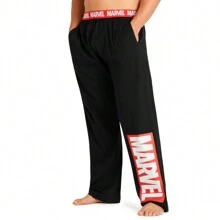 Marvel Avengers Pyjama Bottoms Comfy Nightwear Sleepwear Lounge Pants Gift - Black - View 1