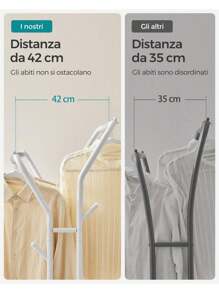 SONGMICS Fixed Clothes Drying Racks - One Size White - View 3