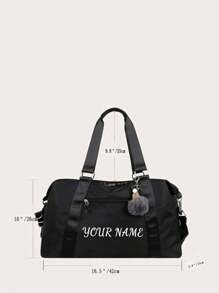 Borsa a spalla personalizzata di grande capacità, minimalista, borsa da viaggio per il weekend, borsone essenziale per organizzare bagagli, pratica per le vacanze estive, viaggi, organizzazione di vestiti e accessori per l'aeroporto