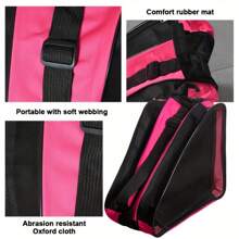 Breathable Oxford Cloth Roller Skate Organizer With Adjustable Shoulder Strap - Portable Inline Skate Tote, Zipper Pocket With Handle Portable Zipper Organizer, Lightweight Skateboard Accessory Bag With Handle