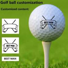 Customized Golf Ball, Two-Layer Golf Ball Can Be Customized With Personal Content, Golf Ball, Customized Golf Ball - White - View 2
