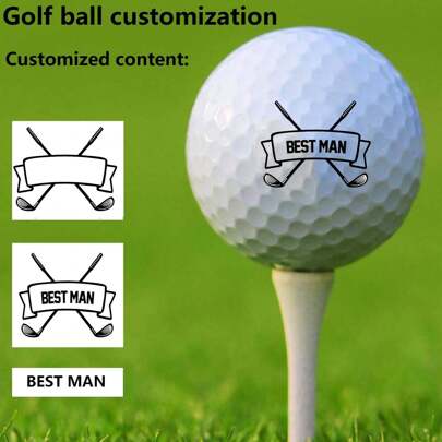 Customized Golf Ball, Two-Layer Golf Ball Can Be Customized With Personal Content, Golf Ball, Customized Golf Ball