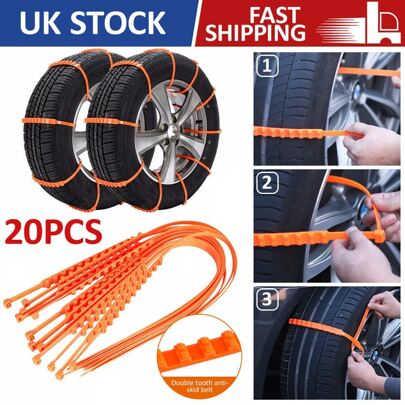NetHong 20X Anti-Skid Mud Ice Snow Chains Winter Car SUV Truck Tire Tyre Hot