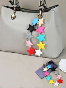 彩色硅胶星形撞色饰品 汽车挂饰 钥匙扣 - 彩色 - 查看 12