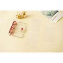 Student Mini 3-Ring Binder With PVC Transparent Cover, Portable Loose-Leaf Notebook Set - 3 Hole Pvc Binder - View 18