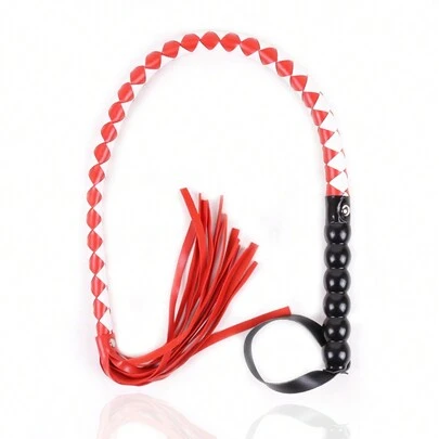 95 厘米专业马鞭 - 柔软 PU 皮革手柄、马鞭、蛇鞭、训练马鞭、手工编织马鞭、可重复使用、适合训练、练习和户外玩耍 - 耐用、易于使用和便携的骑马配件、道具