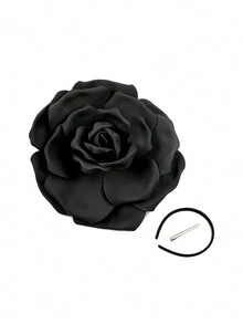 5 قطع مجموعة قبعات الزهور الفاسنيتور لحفلات الشاي للنساء، قبعة الفاسنيتور بشكل وردة لسباق كنتاكي ديربي، طقم قلادة وأقراط، قفازات وقبعة للزفاف وعيد الهالوين