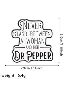 1pc Humorous Quotes Brooch Enamel Badge Casual Style Backpack Lapel Pin - BR182 - View 2